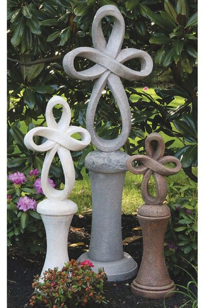 Eternity Cross Statue And Pedestal Large Multiple Sizes Religious